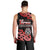 New Zealand 1840 Waitangi Day Men Tank Top Aotearoa Haka Mask - Red Version