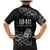 New Zealand 1840 Waitangi Day Family Matching Mermaid Dress and Hawaiian Shirt Aotearoa Haka Mask - Black Version