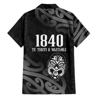 New Zealand 1840 Waitangi Day Hawaiian Shirt Aotearoa Haka Mask - Black Version LT14 - Polynesian Pride