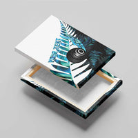 New Zealand Lawn Bowls Custom Canvas Wall Art Aotearoa Silver Fern Paua Shell - Polynesian Pride