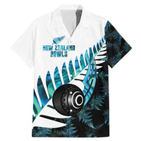 New Zealand Lawn Bowls Custom Family Matching Mermaid Dress and Hawaiian Shirt Aotearoa Silver Fern Paua Shell - Polynesian Pride