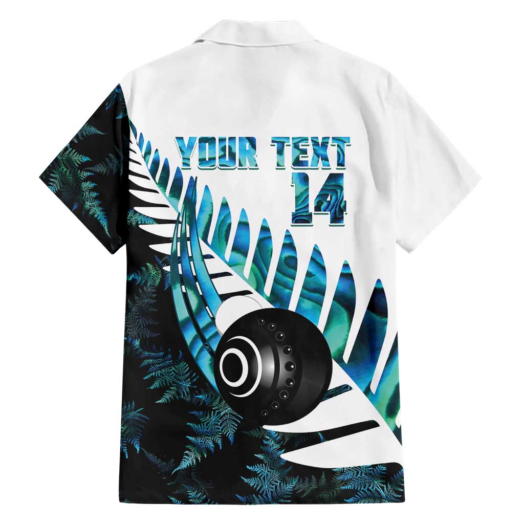 New Zealand Lawn Bowls Custom Hawaiian Shirt Aotearoa Silver Fern Paua Shell - Polynesian Pride