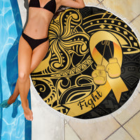 Polynesia Bone Cancer Awareness Beach Blanket Fight Warriors LT14 - Polynesian Pride