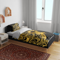 Polynesia Bone Cancer Awareness Bedding Set Fight Warriors LT14 - Polynesian Pride
