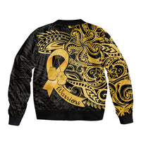 Polynesia Bone Cancer Awareness Bomber Jacket Fight Warriors LT14 - Polynesian Pride