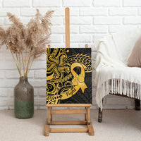 Polynesia Bone Cancer Awareness Canvas Wall Art Fight Warriors LT14 - Polynesian Pride