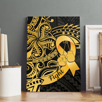 Polynesia Bone Cancer Awareness Canvas Wall Art Fight Warriors LT14 - Polynesian Pride