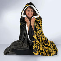 Polynesia Bone Cancer Awareness Hooded Blanket Fight Warriors LT14 - Polynesian Pride