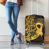 Polynesia Bone Cancer Awareness Luggage Cover Fight Warriors