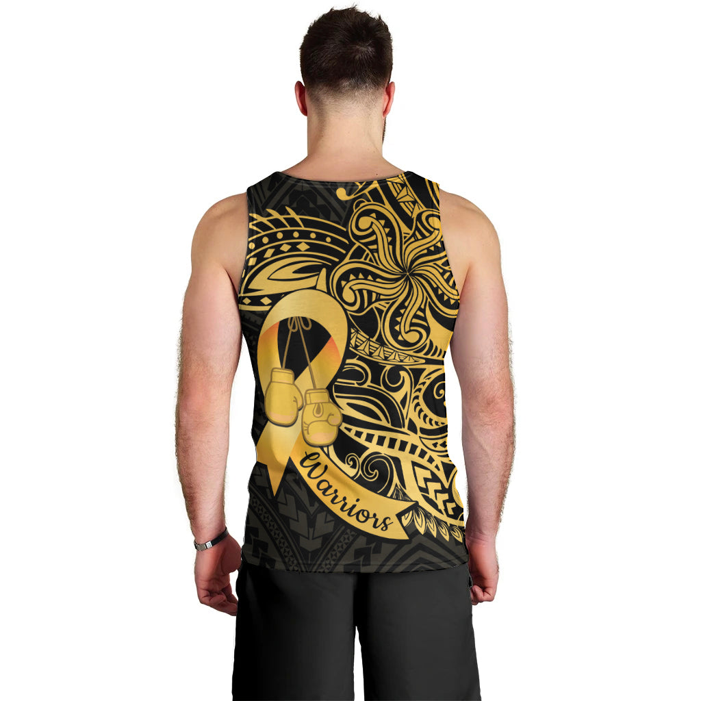 Polynesia Bone Cancer Awareness Men Tank Top Fight Warriors LT14 - Polynesian Pride