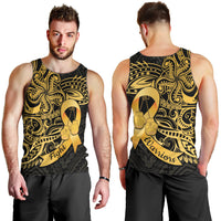 Polynesia Bone Cancer Awareness Men Tank Top Fight Warriors LT14 - Polynesian Pride