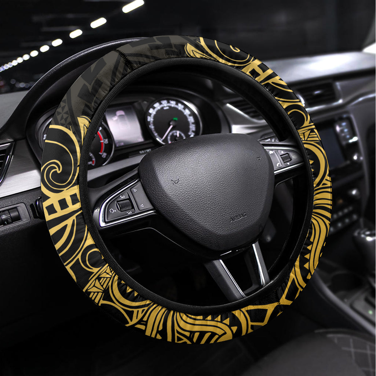 Polynesia Bone Cancer Awareness Steering Wheel Cover Fight Warriors