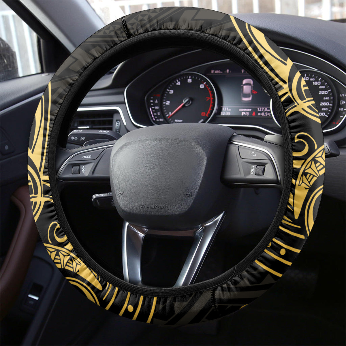 Polynesia Bone Cancer Awareness Steering Wheel Cover Fight Warriors LT14 - Polynesian Pride