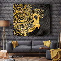 Polynesia Bone Cancer Awareness Tapestry Fight Warriors LT14 - Polynesian Pride