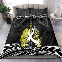 Polynesia World Lung Cancer Day Bedding Set Faith Hope Love LT14 - Polynesian Pride