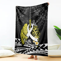 Polynesia World Lung Cancer Day Blanket Faith Hope Love LT14 - Polynesian Pride