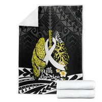 Polynesia World Lung Cancer Day Blanket Faith Hope Love LT14 - Polynesian Pride