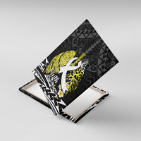 Polynesia World Lung Cancer Day Canvas Wall Art Faith Hope Love LT14 With Frame Black - Polynesian Pride
