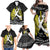 Personalised Polynesia World Lung Cancer Day Family Matching Off Shoulder Maxi Dress and Hawaiian Shirt Faith Hope Love