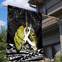 Polynesia World Lung Cancer Day Garden Flag Faith Hope Love LT14 - Polynesian Pride