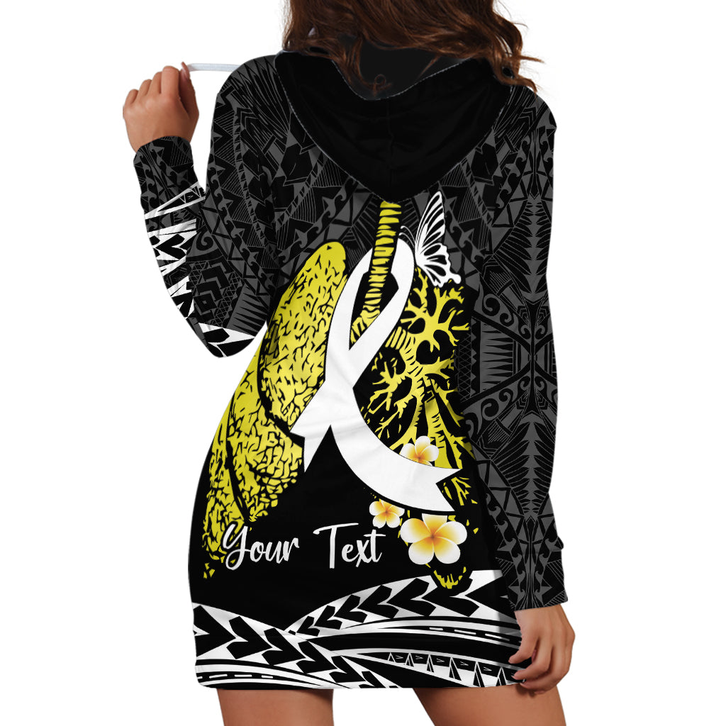 Personalised Polynesia World Lung Cancer Day Hoodie Dress Faith Hope Love LT14 - Polynesian Pride