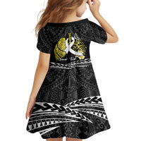 Personalised Polynesia World Lung Cancer Day Kid Short Sleeve Dress Faith Hope Love