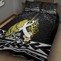 Polynesia World Lung Cancer Day Quilt Bed Set Faith Hope Love LT14 - Polynesian Pride