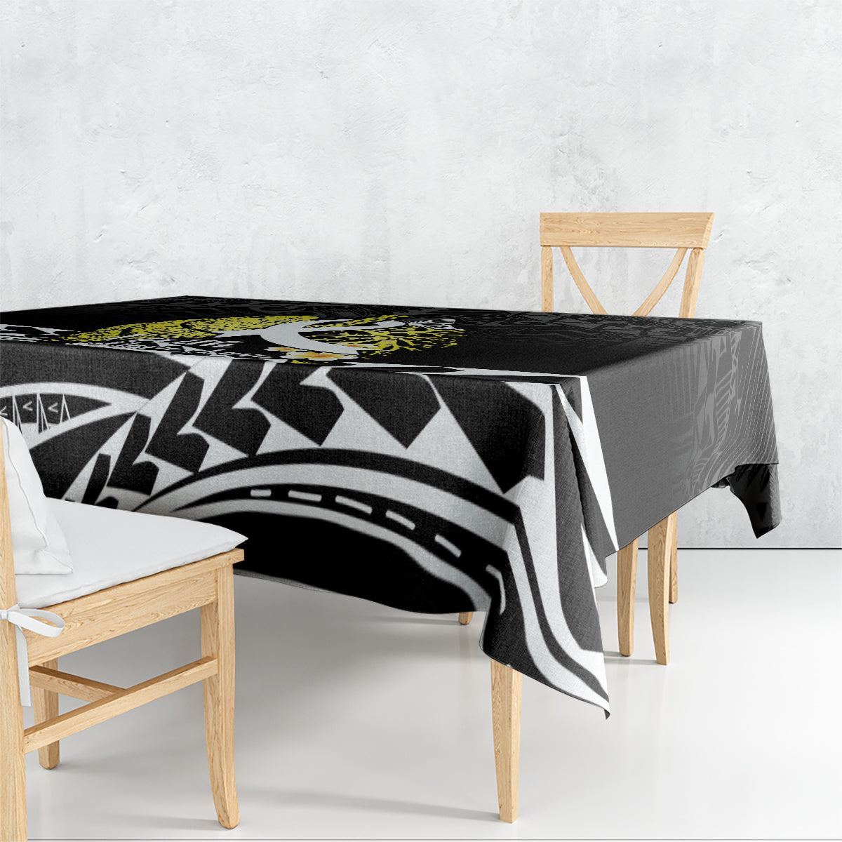 Polynesia World Lung Cancer Day Tablecloth Faith Hope Love LT14 - Polynesian Pride