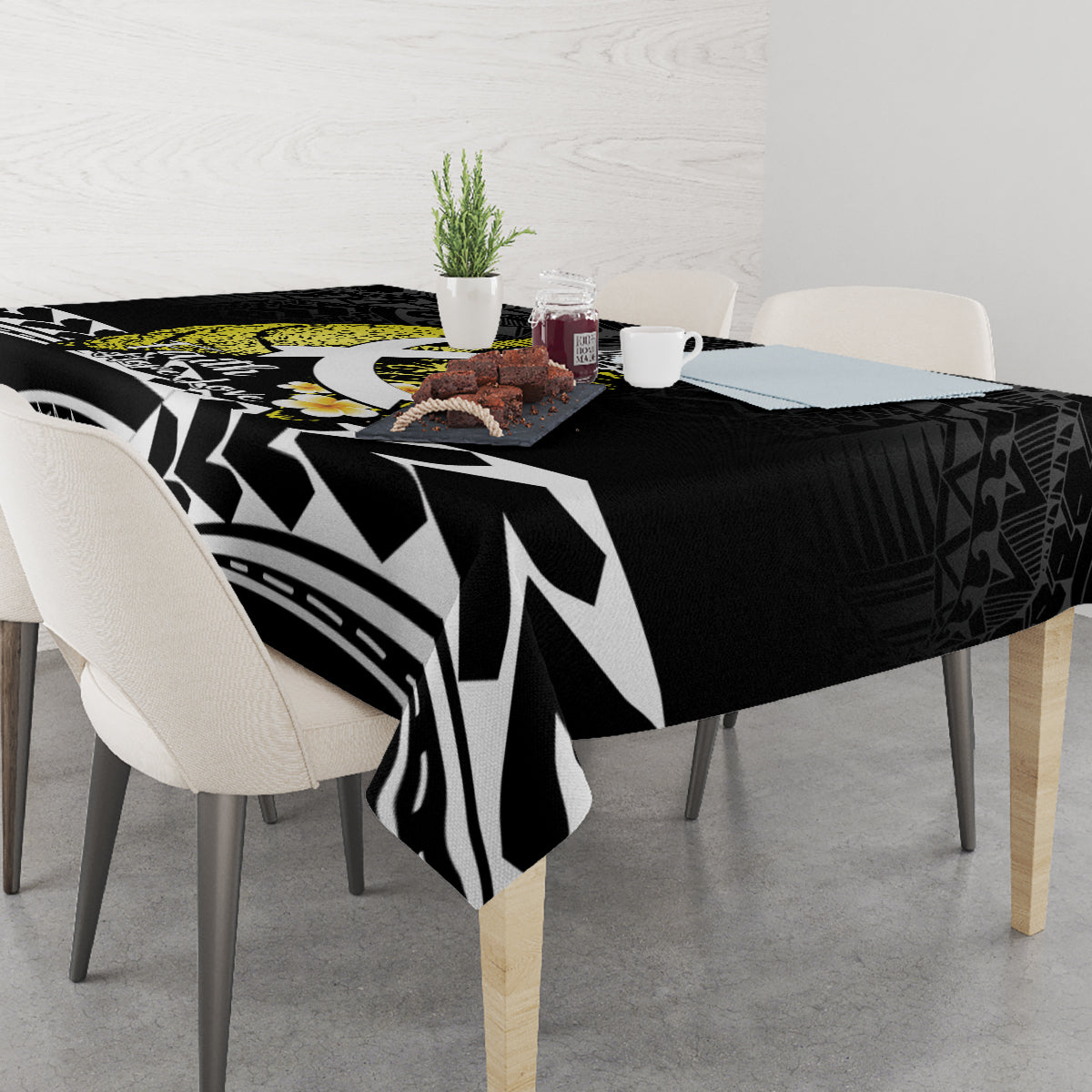 Polynesia World Lung Cancer Day Tablecloth Faith Hope Love LT14 - Polynesian Pride