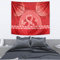 Personalised In September We Wear Red Tapestry Polynesia Blood Cancer Awareness LT14 - Polynesian Pride