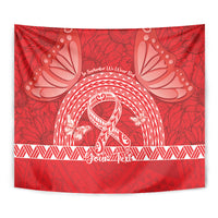 Personalised In September We Wear Red Tapestry Polynesia Blood Cancer Awareness LT14 - Polynesian Pride