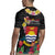 Kiribati Independence Day Rugby Jersey Frigatebird Mix Tropical Flowers - Black Style