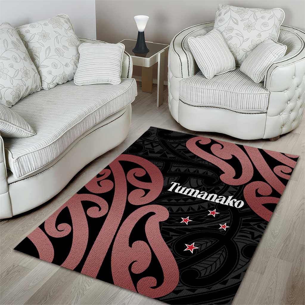 New Zealand Mangopare Tamanako Area Rug Aotearoa Maori