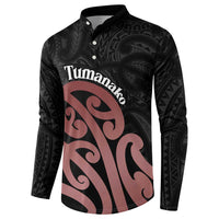 New Zealand Mangopare Tamanako Button Sweatshirt Aotearoa Maori LT14 - Polynesian Pride