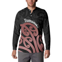 New Zealand Mangopare Tamanako Button Sweatshirt Aotearoa Maori LT14 - Polynesian Pride