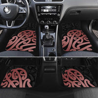 New Zealand Mangopare Tamanako Car Mats Aotearoa Maori LT14 Set 4pcs Brown - Polynesian Pride