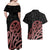 New Zealand Mangopare Tamanako Couples Matching Off Shoulder Maxi Dress and Hawaiian Shirt Aotearoa Maori