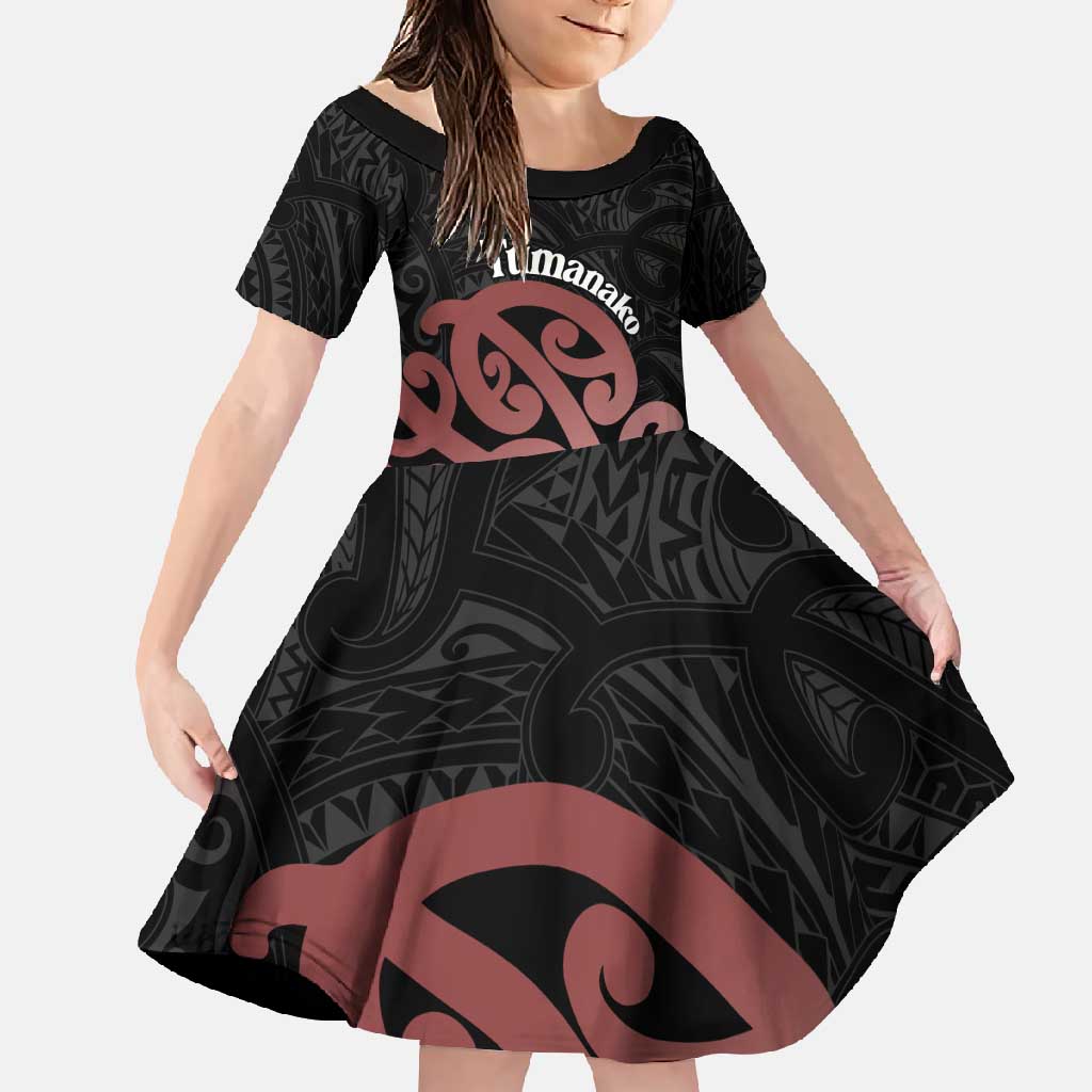 New Zealand Mangopare Tamanako Family Matching Mermaid Dress and Hawaiian Shirt Aotearoa Maori
