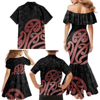New Zealand Mangopare Tamanako Family Matching Mermaid Dress and Hawaiian Shirt Aotearoa Maori