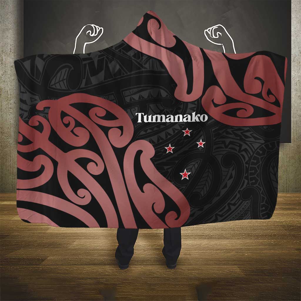 New Zealand Mangopare Tamanako Hooded Blanket Aotearoa Maori LT14 - Polynesian Pride