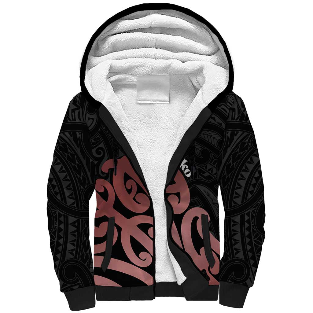 New Zealand Mangopare Tamanako Sherpa Hoodie Aotearoa Maori