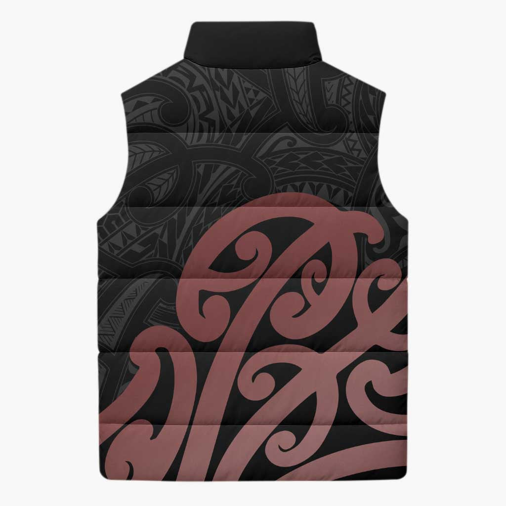 New Zealand Mangopare Tamanako Sleeveless Puffer Jacket Aotearoa Maori - Polynesian Pride