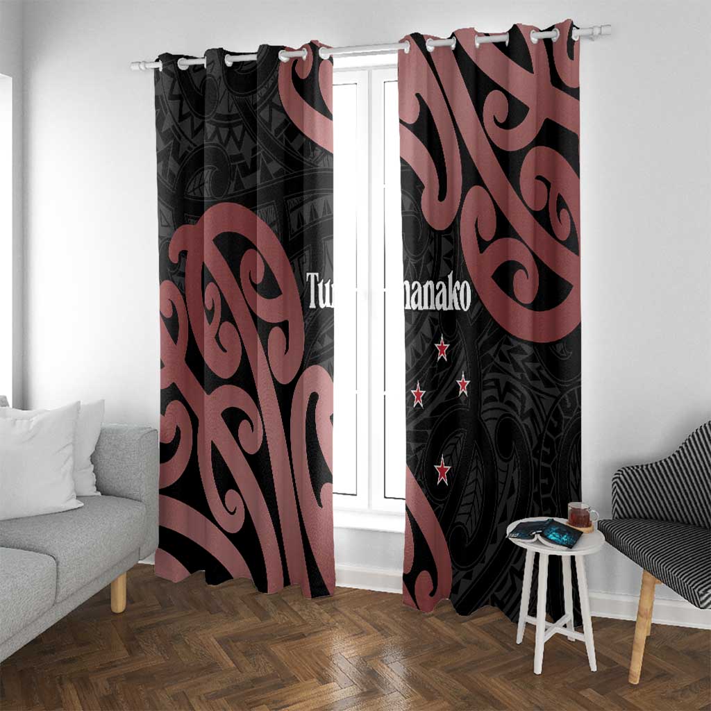 New Zealand Mangopare Tamanako Window Curtain Aotearoa Maori