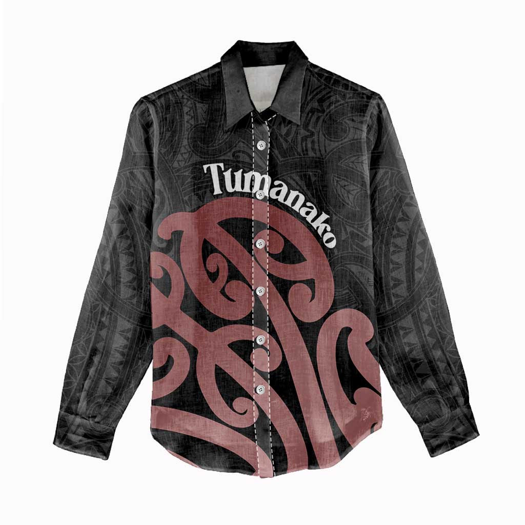 New Zealand Mangopare Tamanako Women Casual Shirt Aotearoa Maori