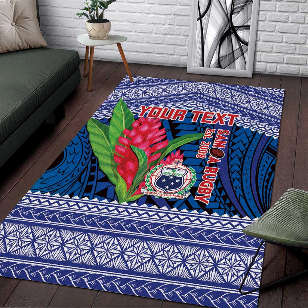 Custom Samoa Rugby Area Rug 2024 Go Champions Samoan Gingers