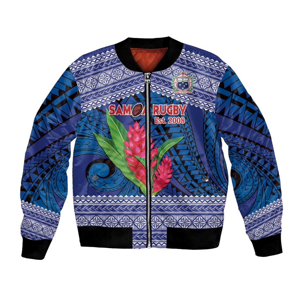 Custom Samoa Rugby Bomber Jacket 2024 Go Champions Samoan Gingers