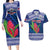 Custom Samoa Rugby Couples Matching Long Sleeve Bodycon Dress and Hawaiian Shirt 2024 Go Champions Samoan Gingers