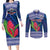 Custom Samoa Rugby Couples Matching Long Sleeve Bodycon Dress and Long Sleeve Button Shirt 2024 Go Champions Samoan Gingers