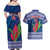 Custom Samoa Rugby Couples Matching Off Shoulder Maxi Dress and Hawaiian Shirt 2024 Go Champions Samoan Gingers