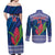 Custom Samoa Rugby Couples Matching Off Shoulder Maxi Dress and Long Sleeve Button Shirt 2024 Go Champions Samoan Gingers